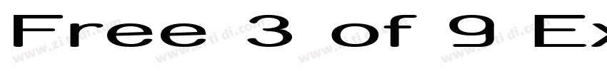 Free 3 of 9 Extend字体转换